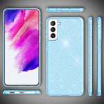 NALIA Glitzerhülle für Samsung Galaxy S21 FE – Funkelnder Glitzer-Look & Grip – SHINEPOP (Silikon Case) – Marke aus Berlin