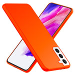 NALIA Neon Silikonhülle für Samsung Galaxy S21 FE – Soft-Touch & Signal-Neon – NEONSHOCK (Matte Schutzhülle) – Marke aus Berlin