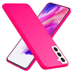 NALIA Neon Silikonhülle für Samsung Galaxy S21 FE – Soft-Touch & Signal-Neon – NEONSHOCK (Matte Schutzhülle) – Marke aus Berlin