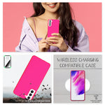 NALIA Neon Silikonhülle für Samsung Galaxy S21 FE – Soft-Touch & Signal-Neon – NEONSHOCK (Matte Schutzhülle) – Marke aus Berlin