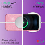 NALIA Glitzerhülle für iPhone 13 Mini – Funkelnder Glitzer-Look & Grip – SHINEPOP (Silikon Case) – Marke aus Berlin