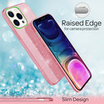 NALIA Glitzerhülle für iPhone 13 Pro Max – Funkelnder Glitzer-Look & Grip – SHINEPOP (Silikon Case) – Marke aus Berlin