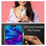 NALIA Spiegel Hartglas Case kompatibel mit iPhone 13 Pro Max Hülle, Klarer Spiegeleffekt Mirror Hardcase Robust 9H Tempered Glass & Silikon Bumper, Dünne Schutzhülle Glashülle Handyhülle - Silber