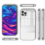 NALIA Spiegel Hartglas Case kompatibel mit iPhone 13 Pro Max Hülle, Klarer Spiegeleffekt Mirror Hardcase Robust 9H Tempered Glass & Silikon Bumper, Dünne Schutzhülle Glashülle Handyhülle - Silber