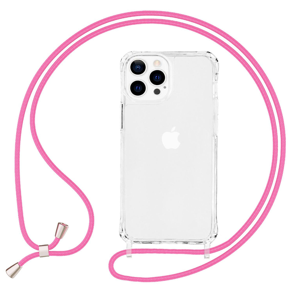 NALIA Handykette für iPhone 13 Pro – Transparentes Hybrid-Case & Band – HANGIT PRO (Anti-Gelb Rückseite & Verstellbar) – Marke aus Berlin