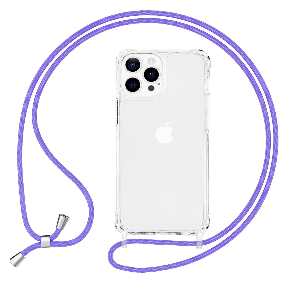 NALIA Handykette für iPhone 13 Pro – Transparentes Hybrid-Case & Band – HANGIT PRO (Anti-Gelb Rückseite & Verstellbar) – Marke aus Berlin