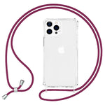 NALIA Handykette für iPhone 13 Pro – Transparentes Hybrid-Case & Band – HANGIT PRO (Anti-Gelb Rückseite & Verstellbar) – Marke aus Berlin