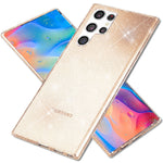 NALIA Glitzerhülle für Samsung Galaxy S22 Ultra – Funkelndes Silikon Case – DAZZLIN (Transparent & Stoßfest) – Marke aus Berlin