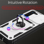 NALIA Military-Style Ringhülle kompatibel mit Samsung Galaxy S21 Hülle, Extrem Schützend mit Display-Rahmen & Kamera-Abdeckung, 360° Ring für Standfunktion & KFZ-Halterung, Hardcase