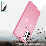 NALIA Glitzerhülle für Samsung Galaxy A33 – Funkelnder Glitzer-Look & Grip – SHINEPOP (Silikon Case) – Marke aus Berlin