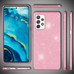 NALIA Glitzerhülle für Samsung Galaxy A33 – Funkelnder Glitzer-Look & Grip – SHINEPOP (Silikon Case) – Marke aus Berlin