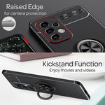 NALIA Ringhülle für Samsung Galaxy A33 – Ring-Ständer 360° & für Magnet-Halter – GRIP360 (Mattiertes Silikon Case) – Marke aus Berlin