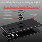 NALIA Ringhülle für Samsung Galaxy A33 – Ring-Ständer 360° & für Magnet-Halter – GRIP360 (Mattiertes Silikon Case) – Marke aus Berlin