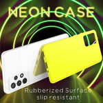 NALIA Neon Silikonhülle für Samsung Galaxy A53 – Soft-Touch & Signal-Neon – NEONSHOCK (Matte Schutzhülle) – Marke aus Berlin