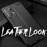 NALIA Leder Look Case kompatibel mit Samsung Galaxy A33 Hülle, Schwarze Silikonhülle Anti-Fingerabdruck Rutschfest Robust Stoßfest, Soft Case Dünne Handyhülle Cover Schutzhülle Bumper Backcover
