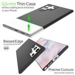 NALIA Ultra Slim Hardcase für Samsung Galaxy S22 Ultra – Anti-Fingerabdruck & 0.5mm Dünn – PUREFIT (Matt & Leicht) – Marke aus Berlin