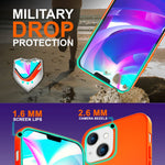 NALIA Neon Silikonhülle für iPhone 14 – Soft-Touch & Signal-Neon – NEONSHOCK (Matte Schutzhülle) – Marke aus Berlin