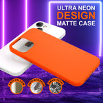 NALIA Neon Silikonhülle für iPhone 14 – Soft-Touch & Signal-Neon – NEONSHOCK (Matte Schutzhülle) – Marke aus Berlin