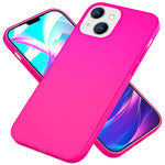 NALIA Neon Silikonhülle für iPhone 14 – Soft-Touch & Signal-Neon – NEONSHOCK (Matte Schutzhülle) – Marke aus Berlin