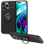 NALIA Ringhülle für iPhone 14 Pro – Ring-Ständer 360° & für Magnet-Halter – GRIP360 (Mattiertes Silikon Case) – Marke aus Berlin
