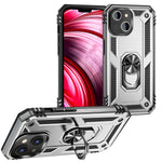 NALIA Panzerhülle für iPhone 14 Plus – Ring-Ständer 360° & Magnet-Halterung Kompatibel – RINGDEFEND (Stoßfestes Outdoor Case) – Marke aus Berlin