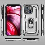 NALIA Panzerhülle für iPhone 14 Plus – Ring-Ständer 360° & Magnet-Halterung Kompatibel – RINGDEFEND (Stoßfestes Outdoor Case) – Marke aus Berlin