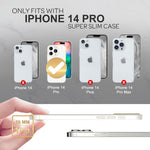 NALIA Ultra Slim Hardcase für iPhone 14 Pro – Anti-Fingerabdruck & 0.5mm Dünn – PUREFIT (Matt & Leicht) – Marke aus Berlin