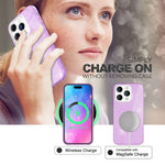 NALIA Glitzerhülle für iPhone 14 Pro Max – Funkelnder Glitzer-Look & Grip – SHINEPOP (Silikon Case) – Marke aus Berlin