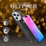 NALIA Glitzerhülle für iPhone 14 Pro Max – Funkelnder Glitzer-Look & Grip – SHINEPOP (Silikon Case) – Marke aus Berlin