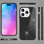 NALIA Glitzerhülle für iPhone 14 Pro Max – Funkelnder Glitzer-Look & Grip – SHINEPOP (Silikon Case) – Marke aus Berlin