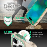 NALIA Glitzerhülle für iPhone 14 Pro Max – Funkelndes Silikon Case – DAZZLIN (Transparent & Stoßfest) – Marke aus Berlin