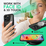 NALIA 360° Hülle für iPhone 14 Pro – Vergilbungsfrei & Rutschfester Matt-Rahmen – SURROUND (Full-Body Case mit Kameraschutz) – Marke aus Berlin