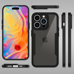 NALIA 360° Hülle für iPhone 14 Pro – Vergilbungsfrei & Rutschfester Matt-Rahmen – SURROUND (Full-Body Case mit Kameraschutz) – Marke aus Berlin