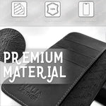 NALIA Echtlederhülle für iPhone 14 Pro Max – RFID Wallet & Magnet-Verschluss – LEVANTO (Handgefertigte Klapphülle) – Marke aus Berlin