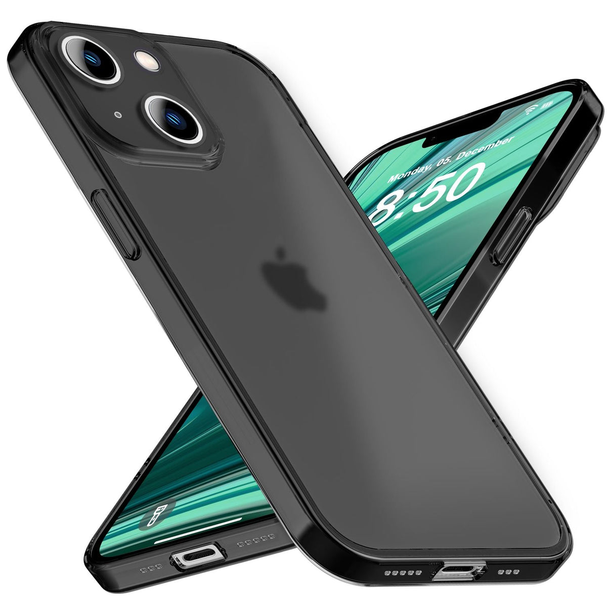 NALIA Ultra Slim Hardcase für iPhone 14 Plus – Matt-Transparent & 0.3mm Dünn – PHANTOM (Dünnes Cover & Kamera-Vollschutz) – Marke aus Berlin