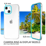 NALIA Ultra Slim Hardcase für iPhone 14 Plus – Matt-Transparent & 0.3mm Dünn – PHANTOM (Dünnes Cover & Kamera-Vollschutz) – Marke aus Berlin