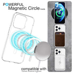 NALIA Transparentes Magnet Case für iPhone 14 Pro – MagPower System (MagSafe kompatibel) – LUMEX (Edle Glas-Optik, aber unzerbrechlich) – Marke aus Berlin