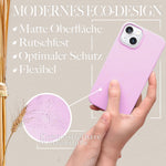 NALIA Handyhülle für iPhone 14 – Weizenstroh Case (Pflanzenbasiert) – BIOVERA – Matt & Stoßfest (Vegan) – Marke aus Berlin