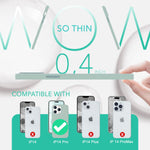NALIA Magnet Silikonhülle für iPhone 14 Pro – MagSafe kompatibel & Liquid Silicone – SLIQ (Soft-Touch Schutz & Mikrofaser Innen) – Marke aus Berlin