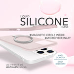 NALIA Magnet Silikonhülle für iPhone 14 Pro – MagSafe kompatibel & Liquid Silicone – SLIQ (Soft-Touch Schutz & Mikrofaser Innen) – Marke aus Berlin