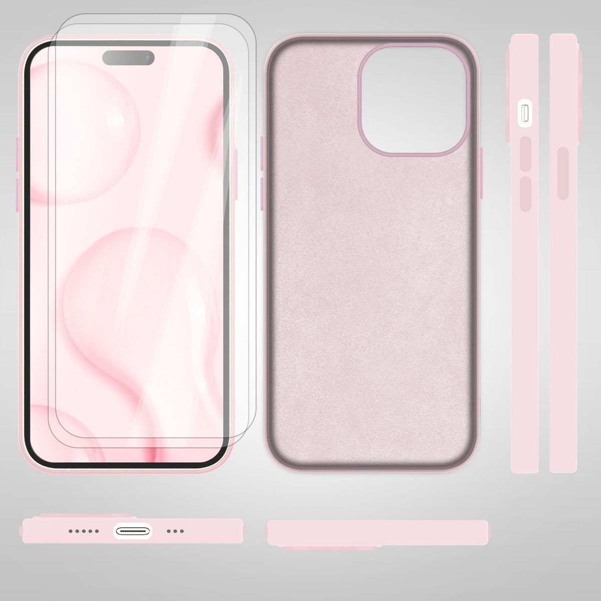 NALIA Magnet Silikonhülle für iPhone 14 Pro – MagSafe kompatibel & Liquid Silicone – SLIQ (Soft-Touch Schutz & Mikrofaser Innen) – Marke aus Berlin