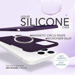 NALIA Magnet Silikonhülle für iPhone 14 Pro – MagSafe kompatibel & Liquid Silicone – SLIQ (Soft-Touch Schutz & Mikrofaser Innen) – Marke aus Berlin
