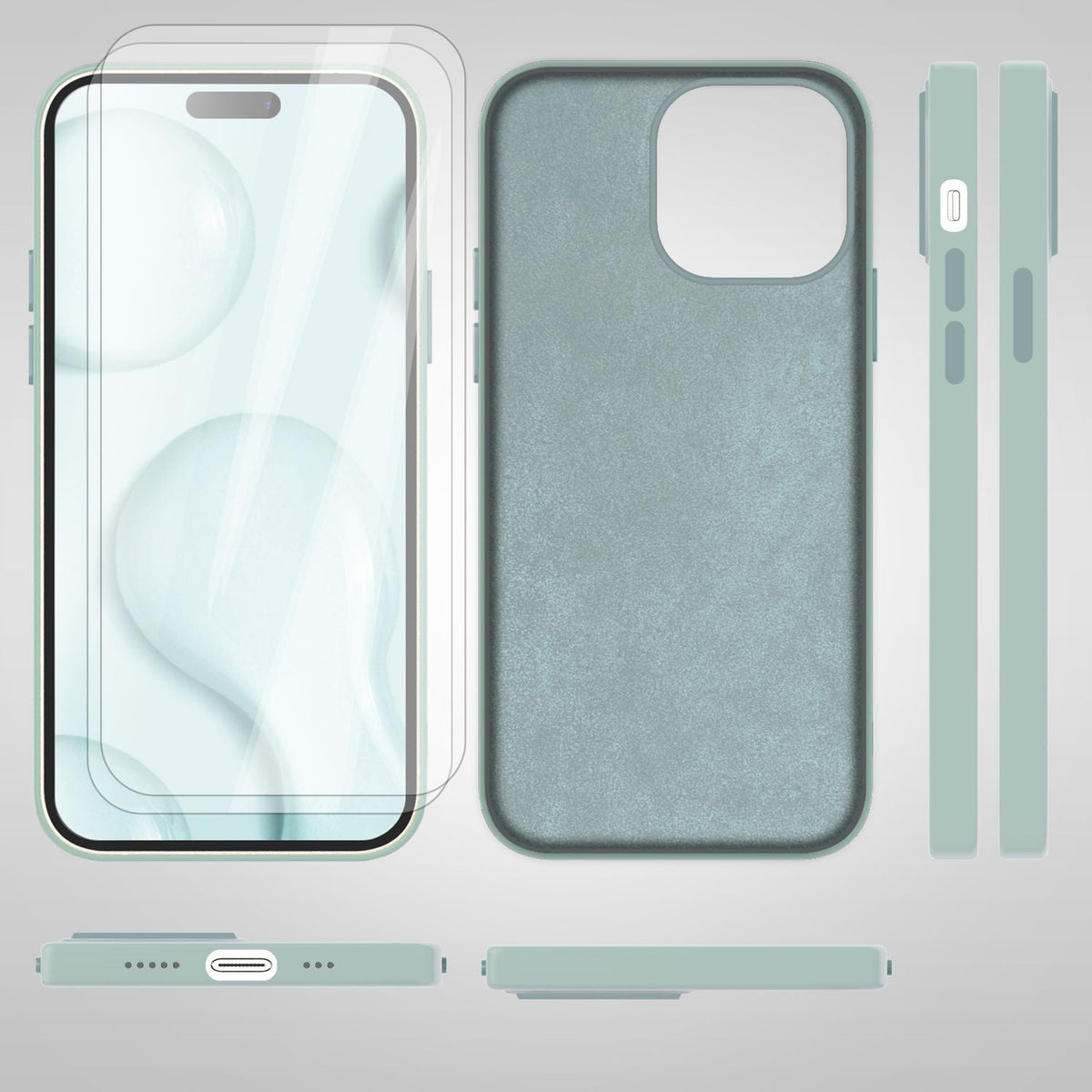 NALIA Magnet Silikonhülle für iPhone 14 Pro – MagSafe kompatibel & Liquid Silicone – SLIQ (Soft-Touch Schutz & Mikrofaser Innen) – Marke aus Berlin