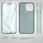 NALIA Magnet Silikonhülle für iPhone 14 Pro – MagSafe kompatibel & Liquid Silicone – SLIQ (Soft-Touch Schutz & Mikrofaser Innen) – Marke aus Berlin