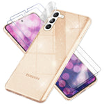 NALIA Glitzerhülle für Samsung Galaxy S23 Plus – Funkelndes Silikon Case – DAZZLIN (Transparent & Stoßfest) – Marke aus Berlin