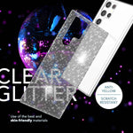 NALIA Glitzerhülle für Samsung Galaxy S23 Ultra – Funkelndes Silikon Case – DAZZLIN (Transparent & Stoßfest) – Marke aus Berlin