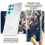 NALIA Glitzerhülle für Samsung Galaxy S23 Ultra – Funkelndes Silikon Case – DAZZLIN (Transparent & Stoßfest) – Marke aus Berlin