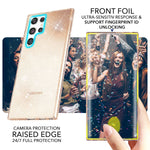 NALIA Glitzerhülle für Samsung Galaxy S23 Ultra – Funkelndes Silikon Case – DAZZLIN (Transparent & Stoßfest) – Marke aus Berlin