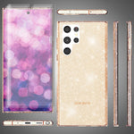 NALIA Glitzerhülle für Samsung Galaxy S23 Ultra – Funkelndes Silikon Case – DAZZLIN (Transparent & Stoßfest) – Marke aus Berlin