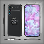 NALIA Ringhülle für Samsung Galaxy S23 Plus – Ring-Ständer 360° & für Magnet-Halter – GRIP360 (Mattiertes Silikon Case) – Marke aus Berlin